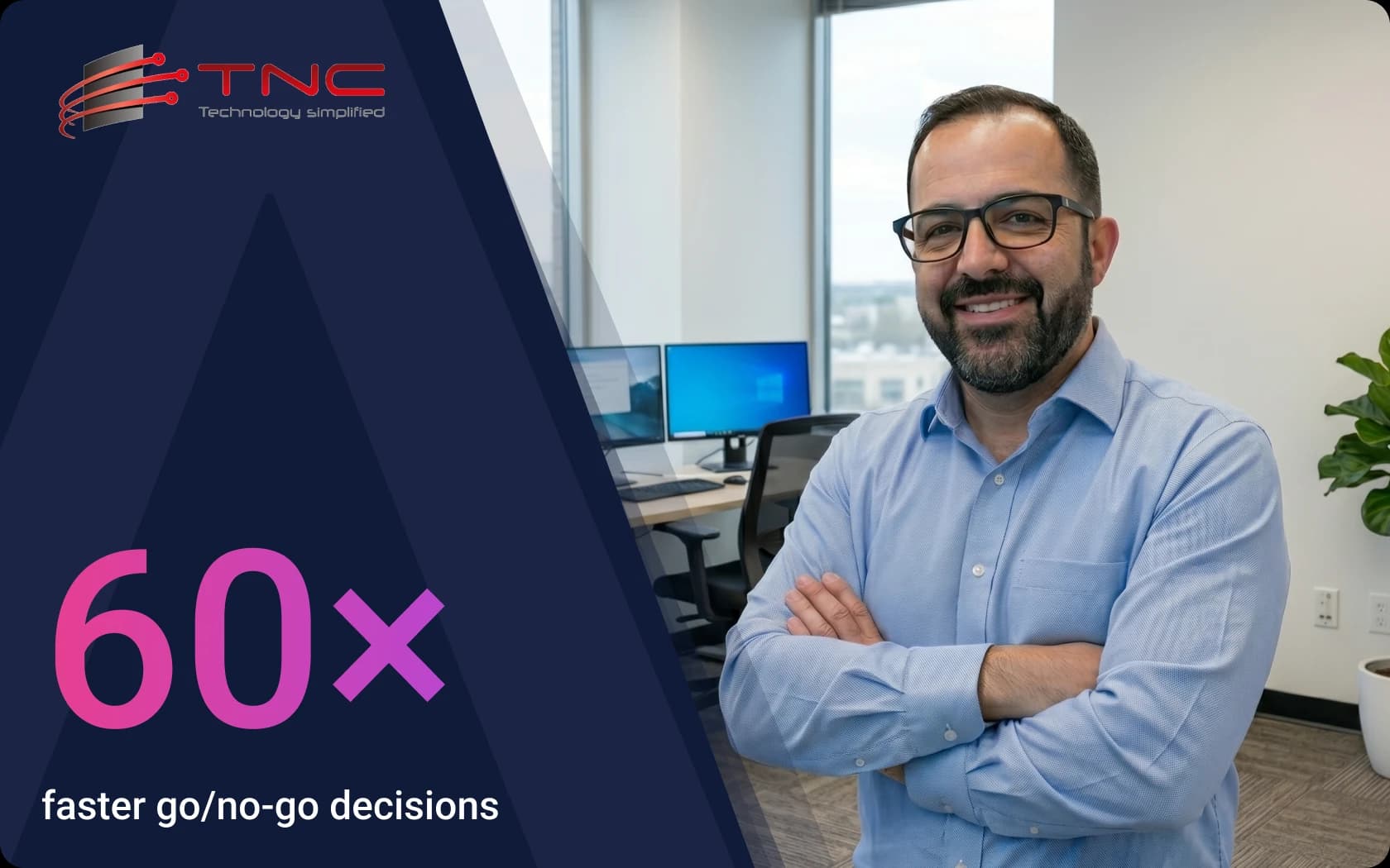 Total Network Consulting - 60x faster go/no-go decisions with CLEATUS