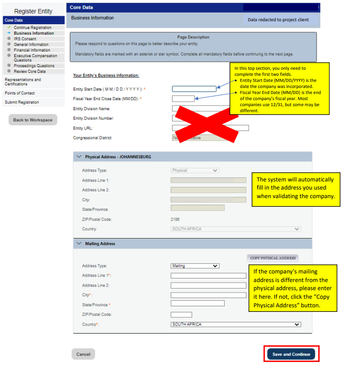 Step 38: Complete Registration