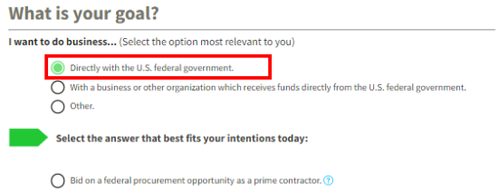 Step 18: Select Registration Purpose