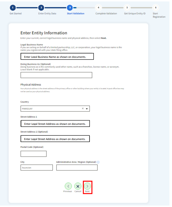 Step 24: Validate Registration