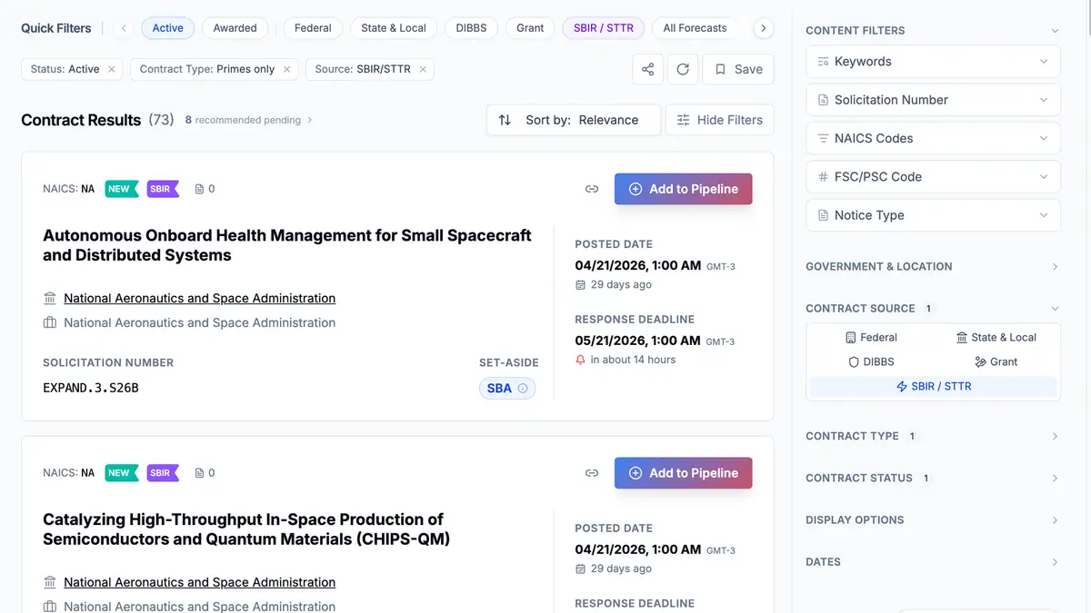 New Data Source: SBIR/STTR Awards Are Now in CLEATUS ๐